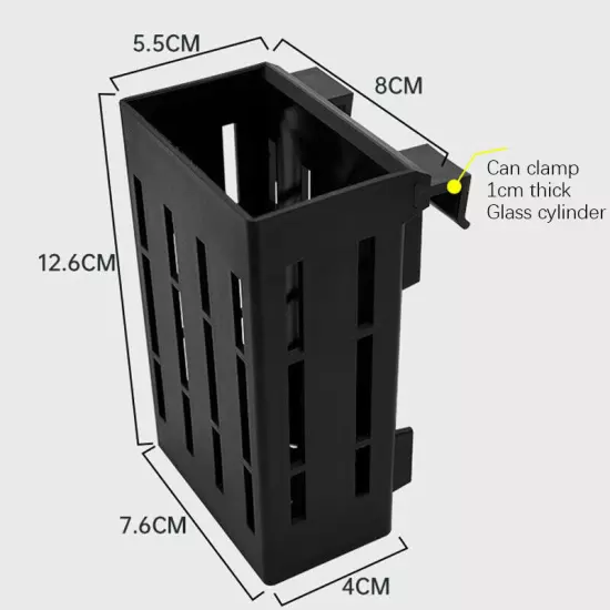 Fish Tank Plant Holder Aquarium Hydroponic Planter Cup Wall Mounted Plant Basket