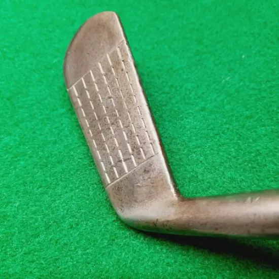 1930's Alex Taylor Straight Face Forged Antique Hickory Crown Golf Club Putter