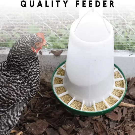 Harris Farms 1000290 Free Range Plastic Hanging Poultry Feeder, 10 Pound, 10 Lb,