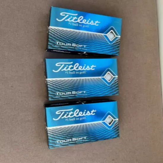 Titleist Tour Soft Golf Balls - 3 Dozen - New - Logo Balls