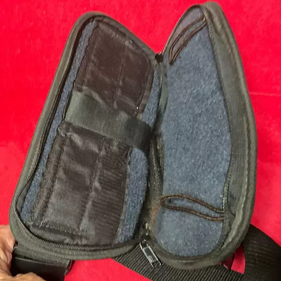 Ace Case Co. Fanny Pack, Black Conceal Carry 3 Different Compartments