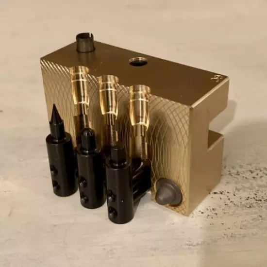 MP Bullet Mold - 257 Jackrabbit - Gas Check - 3 Cavity Brass Mold