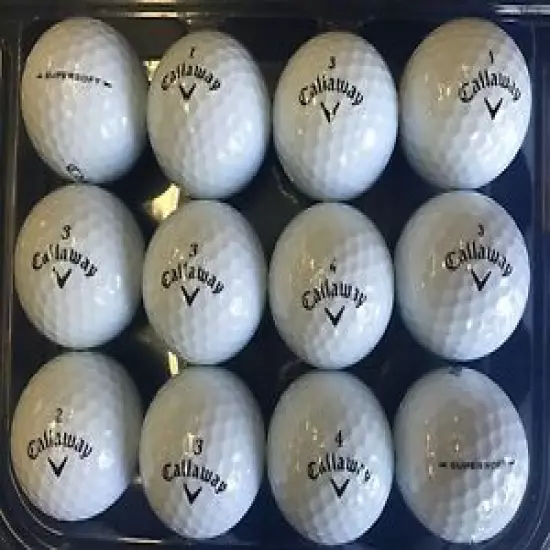 1 DOZEN AAAAA++ CALLAWAY SUPERSOFT MINT GOLF BALLS **FREE SHIPPING**