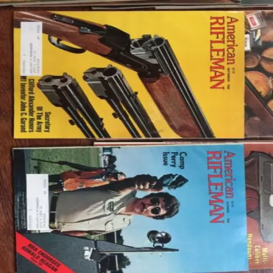 American Rifleman Magazine Lot of 12 Vintage 1980 Complete Year Hunter Sportsman