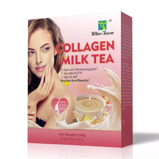 100% Natural COLLAGEN MILK TEA Shaking Milk Tea Health Tea