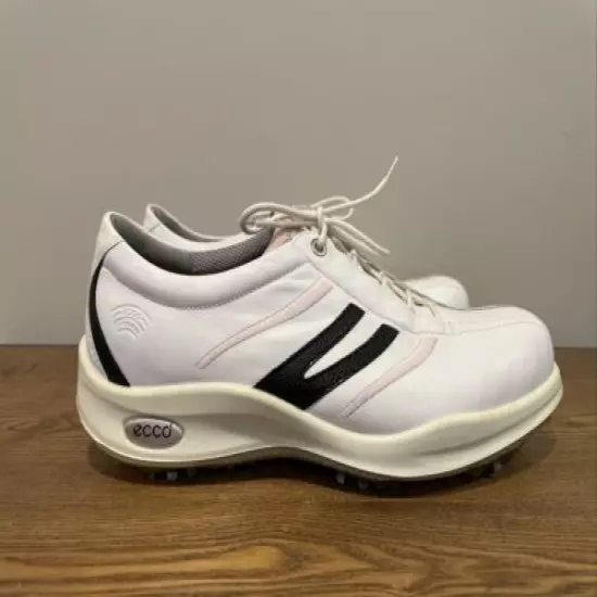 ECCO Hydromax White Leather Golf Shoes Womens Size 41 (US 10)