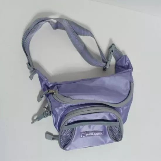 Lavender Eastsport Fanny Pack Waist Hip Bag Metallic Purple Hiking Travel NWOT