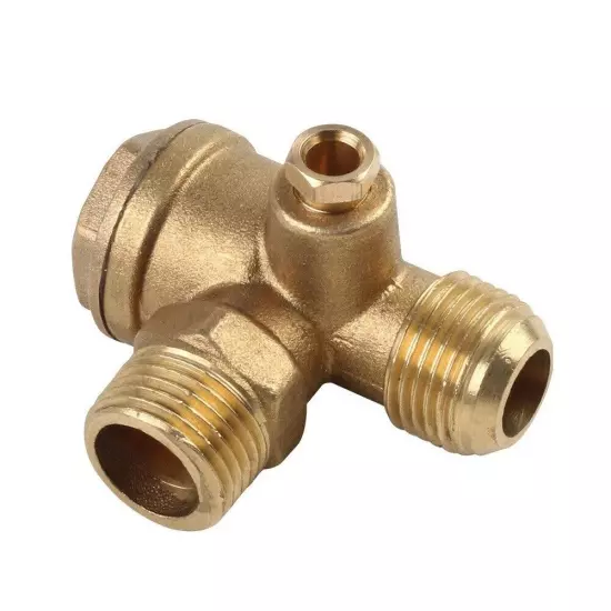 Air Compressor Check Valve Gold Home Male Threaded One-way 1pcs 20*20mm