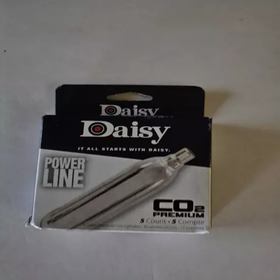 Daisy PowerLine Premium 12 Gram CO2 Cylinders Cartridges (5 Pack) 