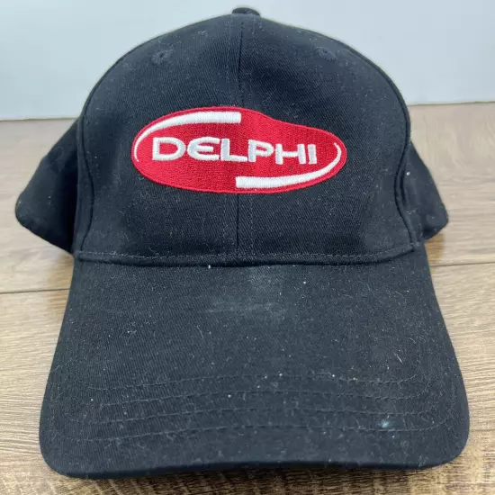 Delphi Hat Delphi Black Hat Adjustable Adult Size Hat Black Cap