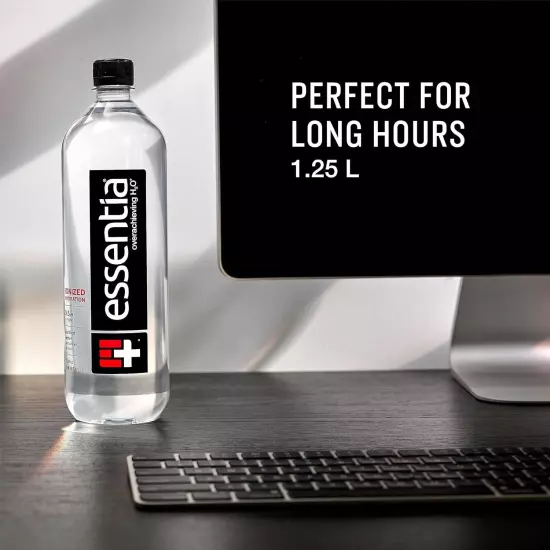 Essentia Water LLC , 99.9% Pure, Infused with Electrolytes, 42.3 Fl Oz Pack 12..