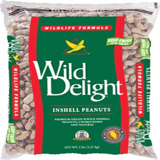 Wild Delight Inshell Peanuts 5 Lb Multi Colored