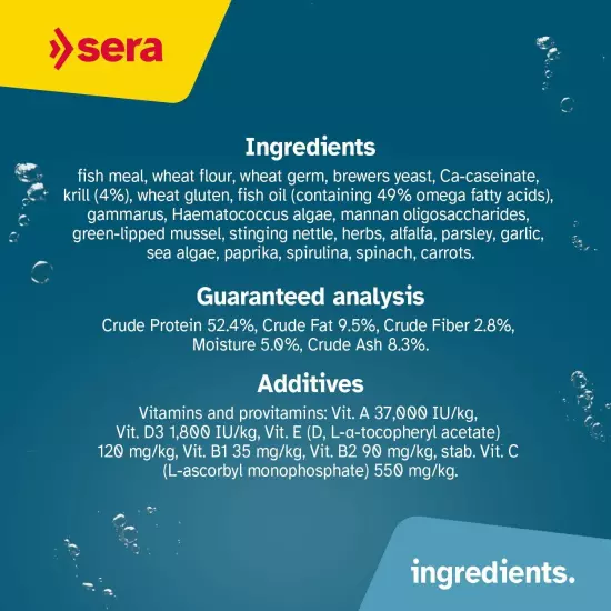 Sera Discus Granulate Nature 1000ml (33,8 fl oz) | Main Feed for All Discus & Or