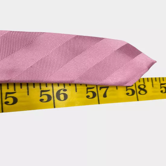 Croft & Barrow Pink Striped Repp Regimental Silk Necktie Tie Men's 3.2" x 58"