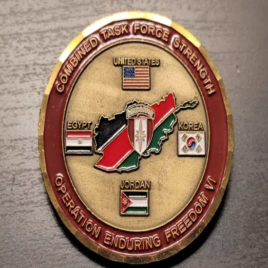 US Arborn Combined Task Force Afghanistan Challenge Coin Kabul Bagram Air Field