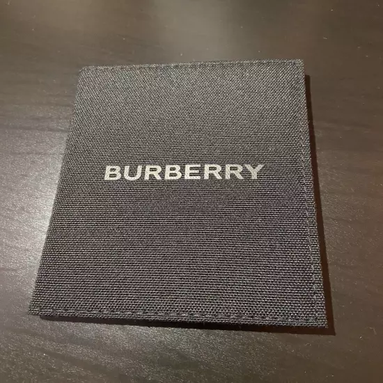 BURBERRY Passport Holder Cover BLACK NEW! AUTHENTIC!