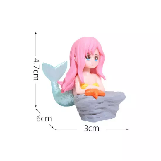 Aquarium Ornament Mermaid Resin Ornament Creative Cartoon Aquarium Decoration Sn