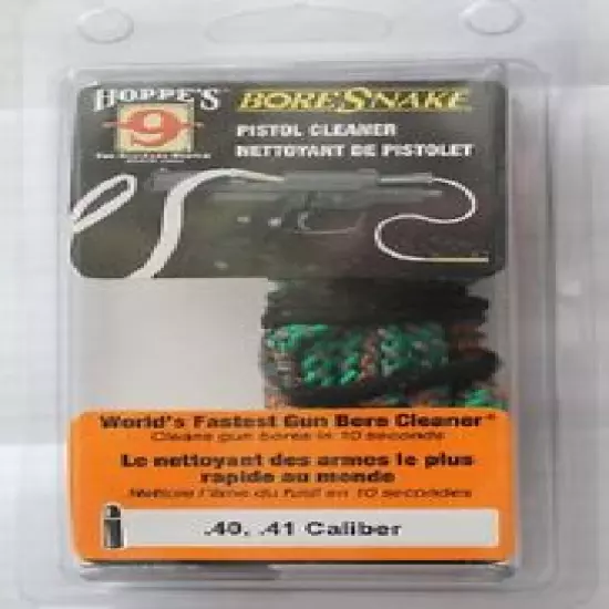 Hoppe's 40 Caliber Pistol Bore Snake new old stock unused Box of 6 