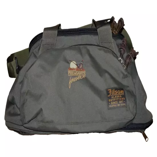 FILSON Otter Green Nylon Pheasants Forever DUFFLE BACKPACK 10 x 20