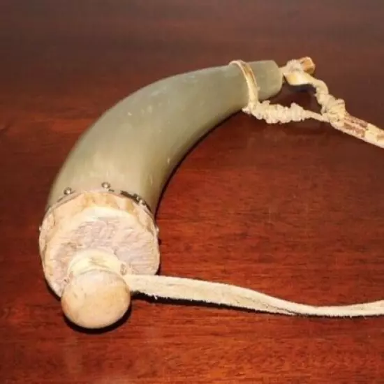 Authentic Vintage Powder Horn