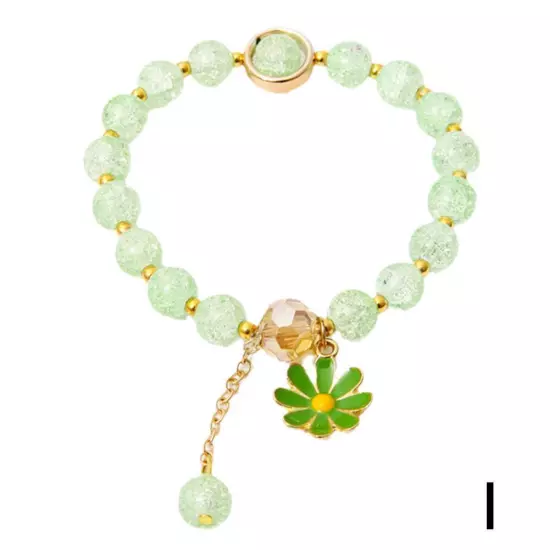 Crystal Bracelet Daisy Bracelet Beads Cute Girly Fashion Gelang Accessories C2N9