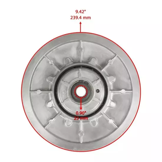 Secondary Driven Clutch 36 Degree fits EZGO Golf Cart 4 Cycle 1991-Up 26301-G02