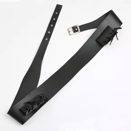 Scabbard Holder Leather Katana Belt Ring Strap Sword Waist Belt Cosplay Prop