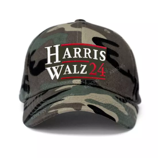 Harris Walz 2024 Presidential Election USA FLAG Adjustable Cap Baseball Hats - 1