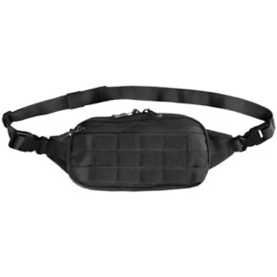 Mil-Tec Fanny Pack Waist Bag Fishing Work Travel Outdoor Belt Security Black