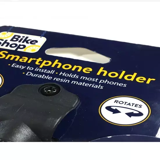 SMARTPHONE Bicycle HOLDER Handle Bar MOUNT Holds Most Cell PHONES Rotates NEW