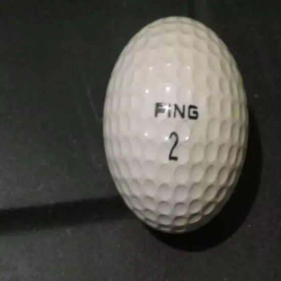 Rare Vintage Ping Karsten Ping Eye Collectible White Golf Ball #2 NOS