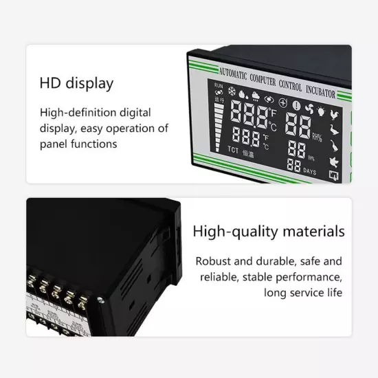 110V Automatic Egg Incubator Controller Thermostat Temperature Humidity Sensor