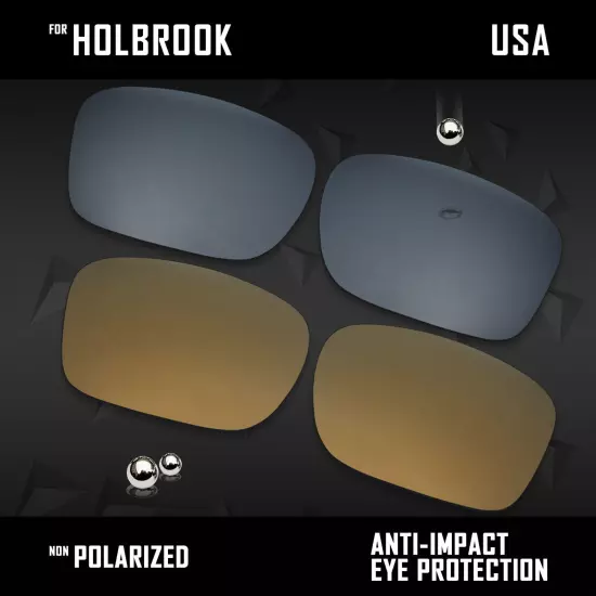 Anti Scratch Polarized Replacement Lenses for-Oakley Holbrook OO9102 Options