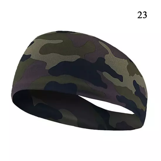 Sports Headband for Men Women Moisture Wicking Sweat Band Elastic Wide Hair Band