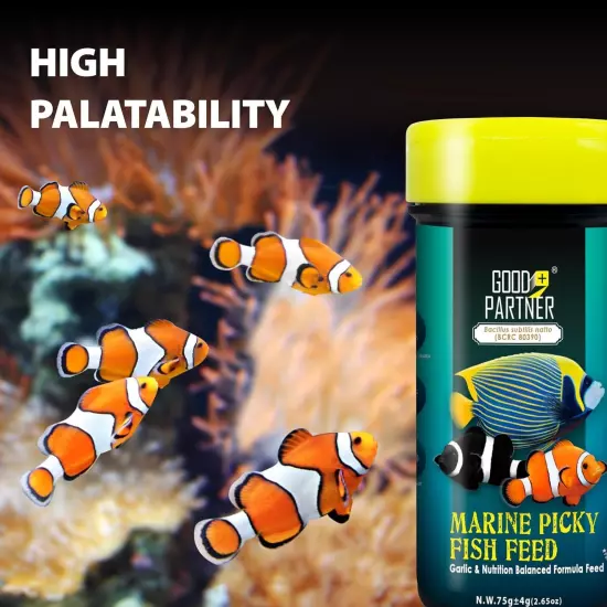 Purify Series for Marine Fish Food, Saltwater Fish Sinking Pellets, Suitable for