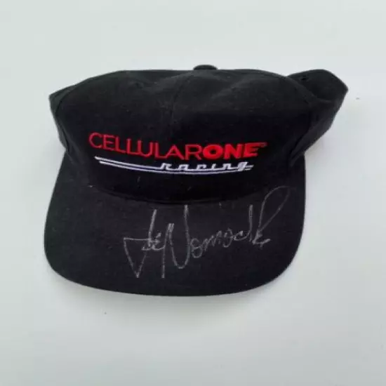 Autographed Joe Nemechek #87 Cellularone NASCAR baseball cap, c 2001