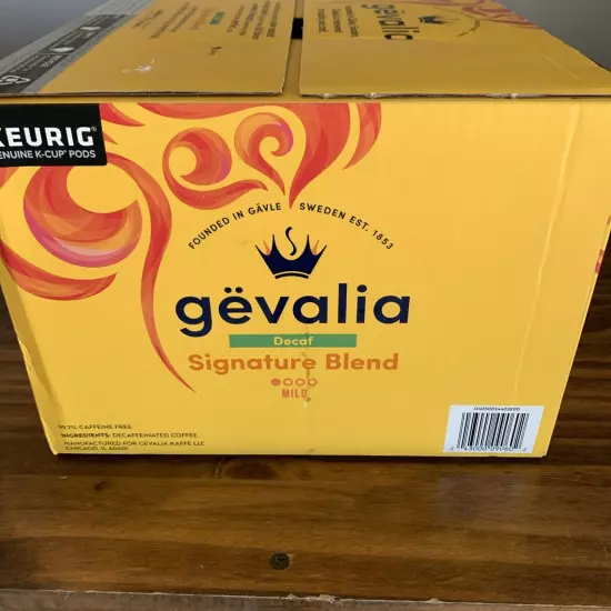 Gevalia Signature Blend Decaf Mild Light Roast K-Cup Coffee Pods (84 ct Box)