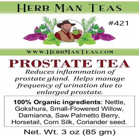 PROSTATE TEA - Reduces inflammation of the prostate gland & frequent urination