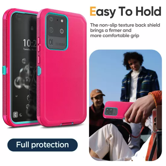 For Samsung Galaxy S20/S20+/Ultra/FE Heavy Duty Shockproof Case Cover Belt Clip