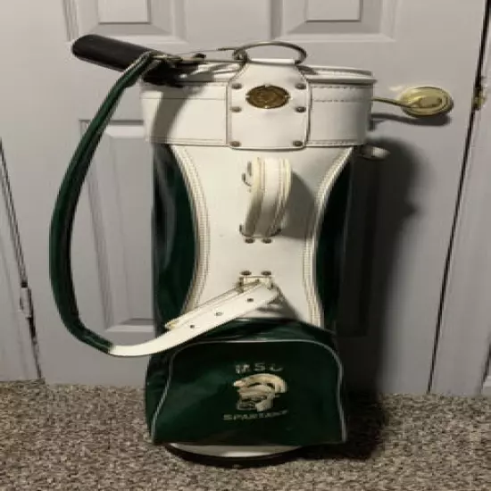 Michigan State Green And White Golf Bag Preowned