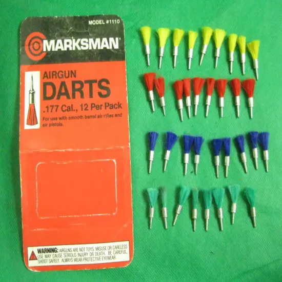 35 Vintage Marksman Air gun Darts .177 cal