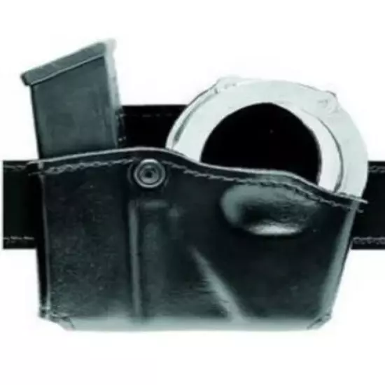 Safariland 573-76-411 Cuff Mag Black Right Hand S&W 59 Duty Gear Pouch Leather