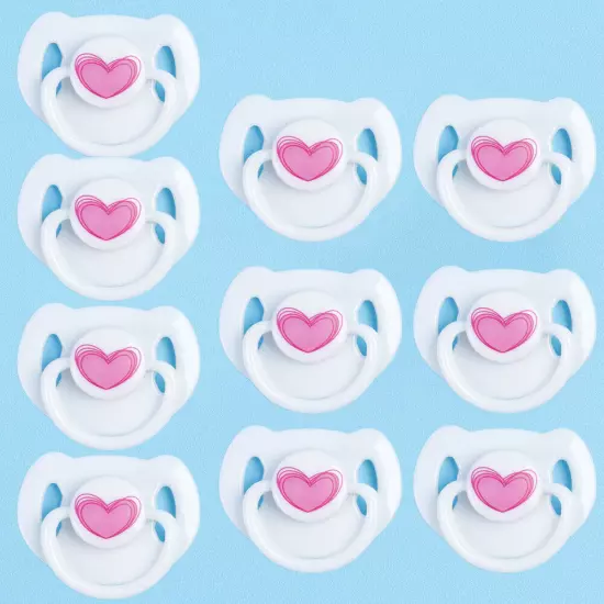 10x Newborn Personalized Pacifiers Magnetic Soother Dummy for Reborn Dolls DIY