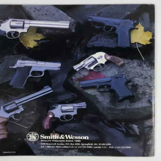 1994 Smith & Wesson Handguns Handcuffs Catalog Posters S & W Nice