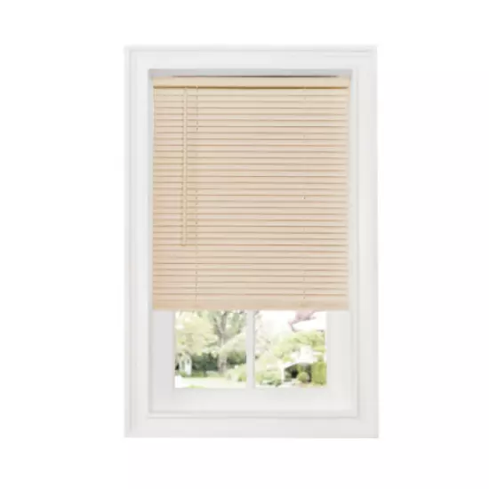 CORDLESS WINDOW MINI VINYL BLIND 1" PRIVACY SHADE BLINDS Darkening - MULTI SIZES