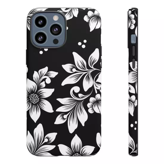 Black & White Floral Style - Tough Cases