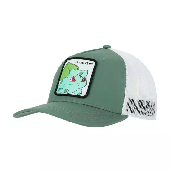 Pokemon Bulbasaur Grass Type Contrast Trucker Hat, One Size