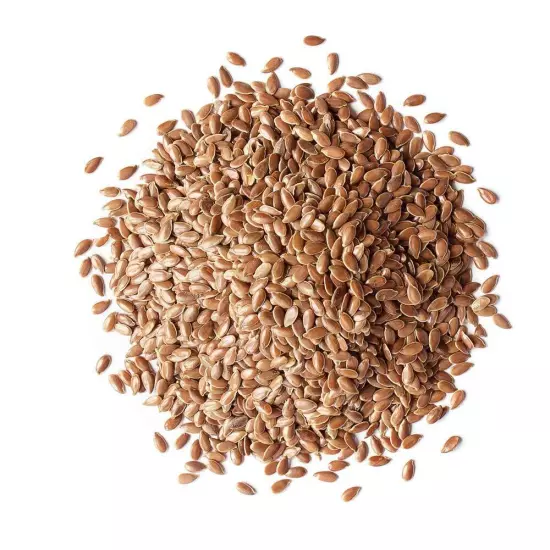 Organic Brown Flax Seeds — Whole, Non-GMO, Kosher, Raw, Dried, Bulk