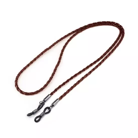 1 Pc Eyeglass Strap Leather Eyeglasses Cord Lanyard Holder Chain String R4B6