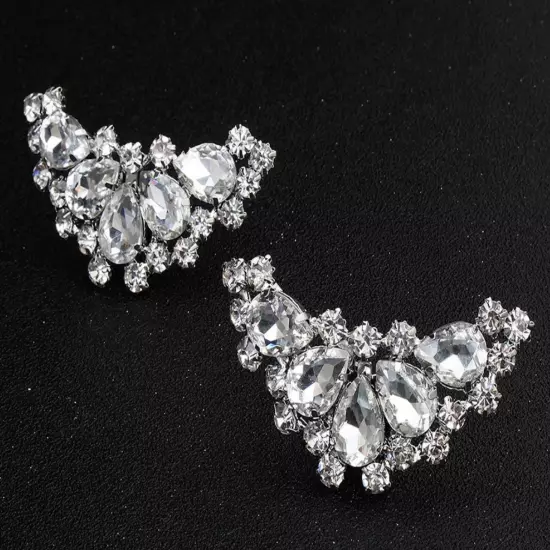 Sparkling Crystal Bridal Shoe Clips – Elegant Rhinestone Accents for Any Shoes